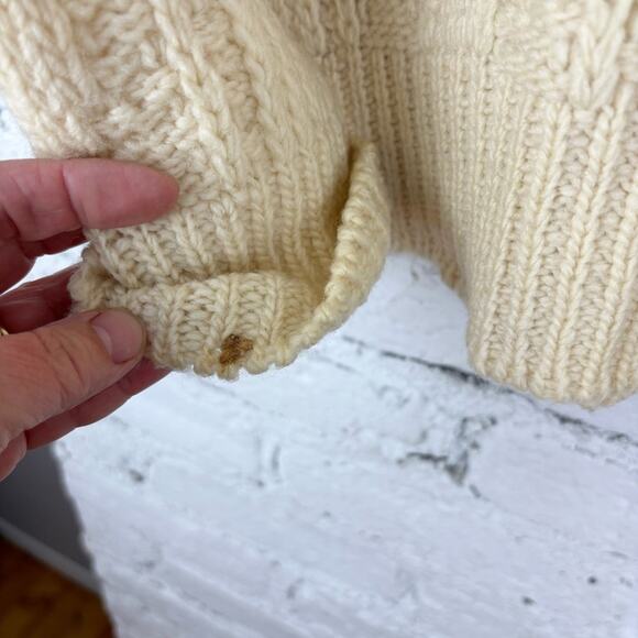 Vintage Pendleton Cable Knit Wool Sweater - Picture 4 of 6